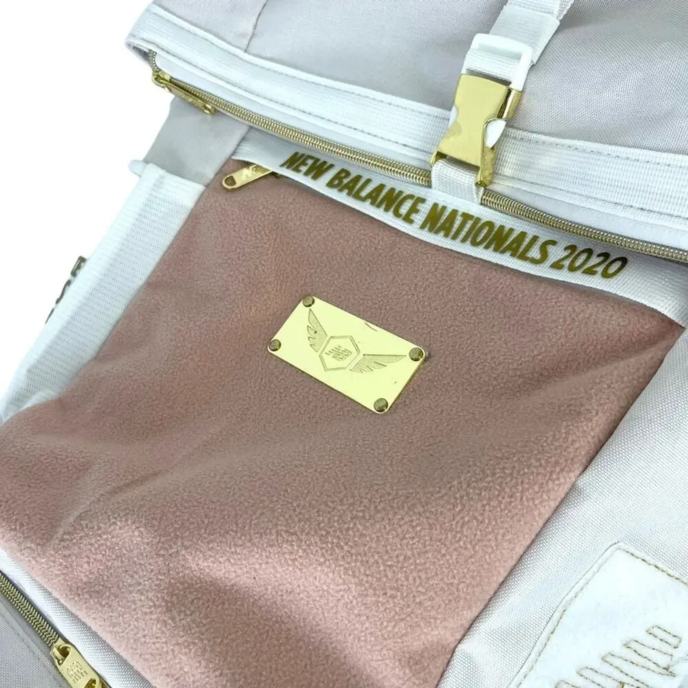 2020 NBNI New Balance Nationals Indoor Championship Backpack Bag Pink Gold White